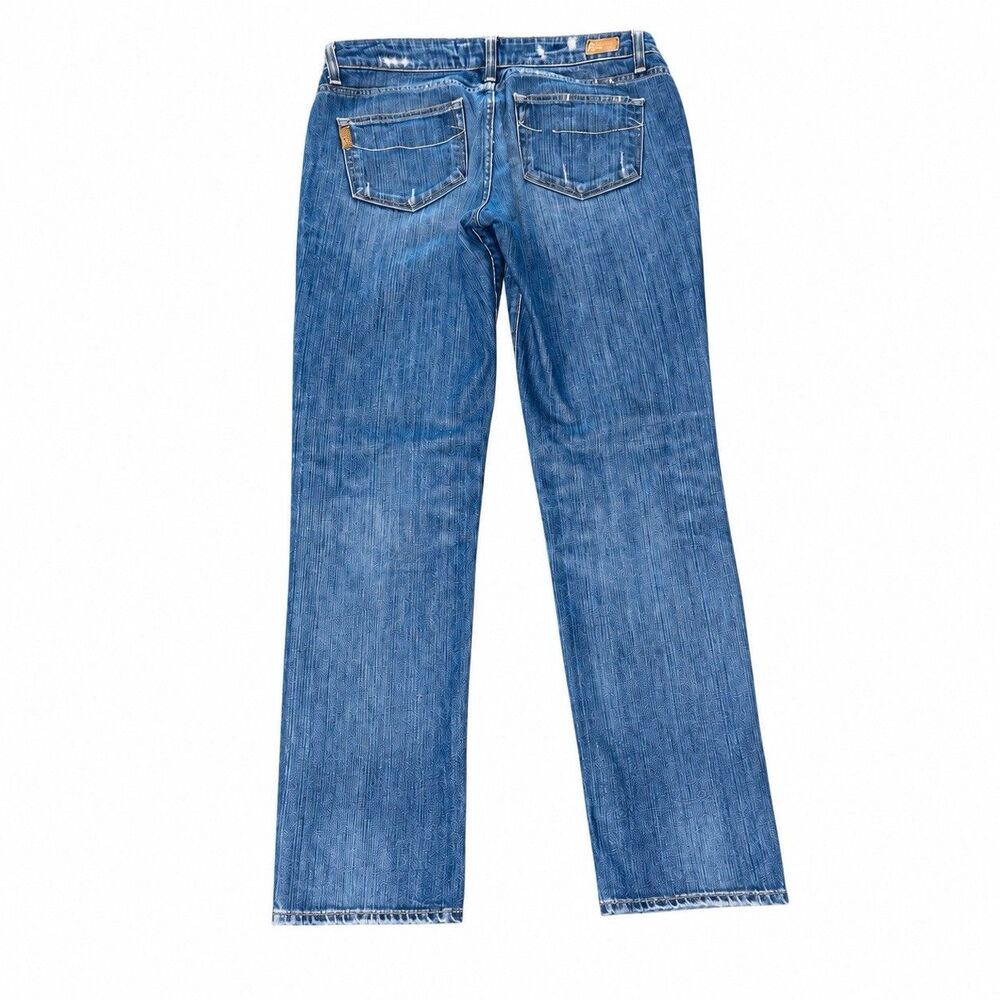 PAIGE Jimmy Jimmy Skinny Boyfriend Jeans Womens 28 Distressed Blue Made USA - Picture 3 of 10